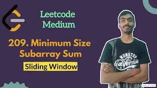 Minimum Size Subarray Sum Leetcode daily challenge Leetcode Medium Sliding Window