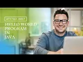 Hello World Program in Java Tamil Basic Program in Java Compile and Run Java Program from Cmd