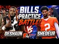 SHEDEUR AND DESHAUN BATTLE IT OUT vs BILLS AT JOINT PRACTICE