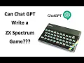 Can Chat GPT Write a ZX Spectrum Basic Programme