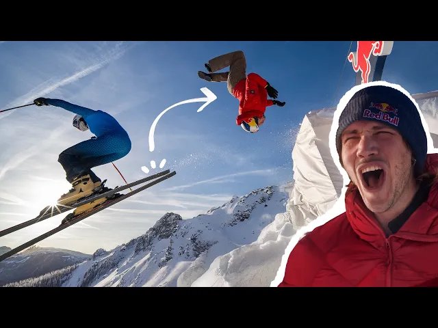 Video: Parkour down the most extreme Ski Slope: The Streif