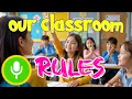 Our Classroom Rules a Catchy Way to Learn Classroom Rules for kindergarten school kids