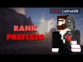How to Set Rank Prefixes in CHAT TABLIST and NAMETAGS in Minecraft