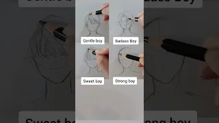How To Draw Hair For Anime Boy Pt 2 Shorts Draw 