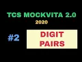 TCS MockVita 2 2020 DIGIT PAIRS PROBLEM Solution
