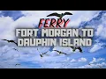 RIDE THE FERRY FROM FORT MORGAN to DOLPHIN ISLAND ITS AMAZING