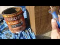 Valspar Semi Transparent Stain review color mixed nuts on treated wood