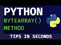 What is a BYTEARRAY method in Python interview questions