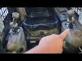 how to fix leaking cab controls on a cat skidsteer