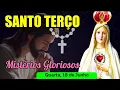Download Lagu Santo Terço Quarta Feira (18/06/2025) 🌹 Mistérios Gloriosos 🌹 Terço Mariano