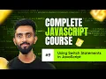 Switch Statements in JavaScript Day 9 Complete JavaScript Crash Course Tap Academy