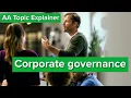 AA Topic Explainer Corporate Governance