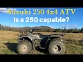 Suzuki Quadrunner 250 First Test Ride Thought I Was Walking Home
