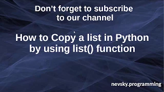 How to Copy a List in Python by using built-in function list