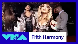 BTS of Fifth Harmony ft. Gucci Mane 360° Performance Of 'Down' \u0026 'Angel' Medley | 2017 VMAs | MTV