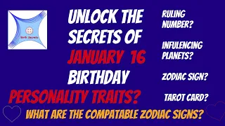 January 16 birt ay personality compatibility