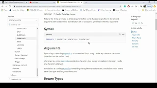 Translate function in SQL server string functions SQL Server Tutorial and learning SQL in 2020