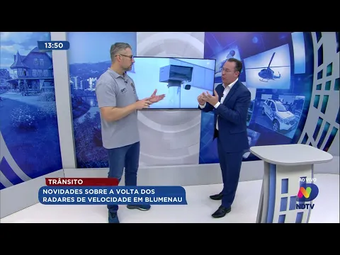 Novidades sobre a volta dos radares de velocidade em Blumenau