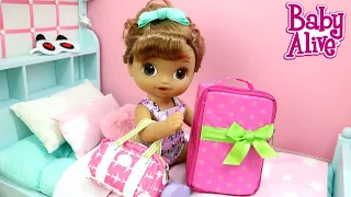 BABY ALIVE ISABELA SE ARRUMANDO PRA VISITAR A VOVÓ