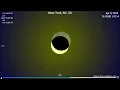 Total Solar Eclipse over New York City NY US - April 8 2024