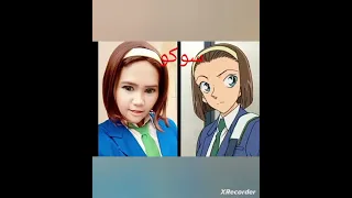شخصيات انمي المحقق كونان في الواقع 