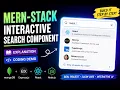 React Lecture 18 Coding Demo MERN full stack implementation Part 3 Interactive Search