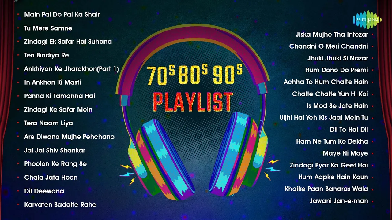 70s 80s 90s Playlist | Main Pal Do Pal Ka Shair Hoon | Zindagi Ek Safar Hai Suhana | Tera Naam Liya