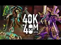 Necrons vs Tyranids 40k in 40m Warhammer Battle