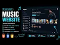 Build a Responsive Music Website HTML CSS JavaScript Full Tutorial