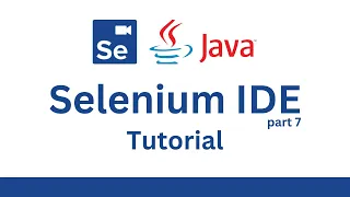 Export Selenium IDE tests to Java and JUnit Run Selenium tests from IntelliJ IDEA