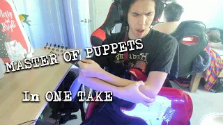 Download Song in ONE TAKE | Master Of Puppets - Metallica | Guitar COVER!!! MP3