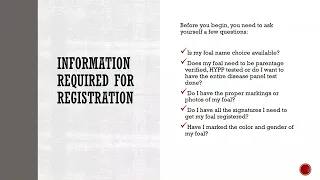 AQHA Registration Application Guide