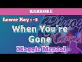 Download Lagu When You're Gone by Maggie Mcneal (Karaoke : Lower Key)