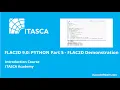 FLAC2D 9 0 PYTHON Part 5 - FLAC2D Python Demonstration