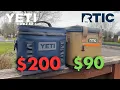 YETI vs RTIC Soft Cooler Which is best for YOU ICE TEST