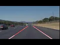 Lane Detection Output Using Python and OpenCV
