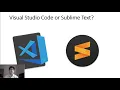 VSCode vs Sublime Text