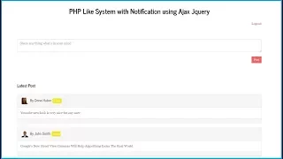 4 - PHP Like System with Notification using Ajax Jquery