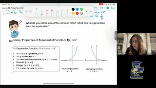 Properties of Exponential Functions MCR3U Grade 11 Math Ontario Curriculum