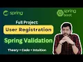 Spring Validation using User Registration Full Project Lec 21 Spring Framework Bootcamp