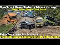 Download Lagu 2 Truck Besar Terbalik Masuk Jurang || Truk Meluncur Saat Ditarik Di Batu Jomba