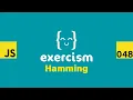 JavaScript on Exercism 048 - Hamming