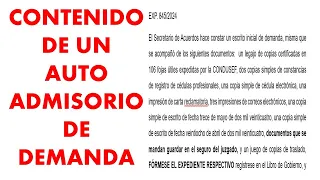 COMO SE REDACTA UN AUTO DE ADMISIÓN A LA DEMANDA.