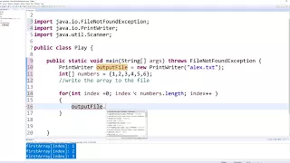 05 Java Writing Arrays To Files