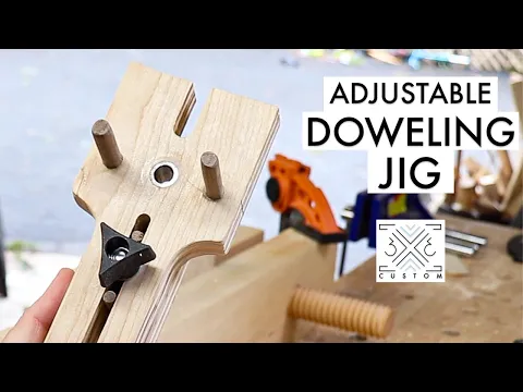 Download MP3 Making an ADJUSTABLE Doweling Jig for Joinery