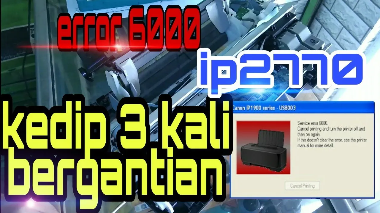 cara memperbaiki printer canon ip2770 kedip 3 kali / 3x orange paper jammed ============ Join groub . 