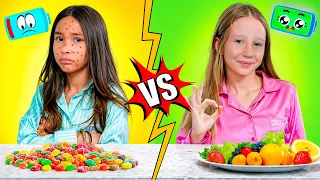 Nastya and friend learn how to stay healthy