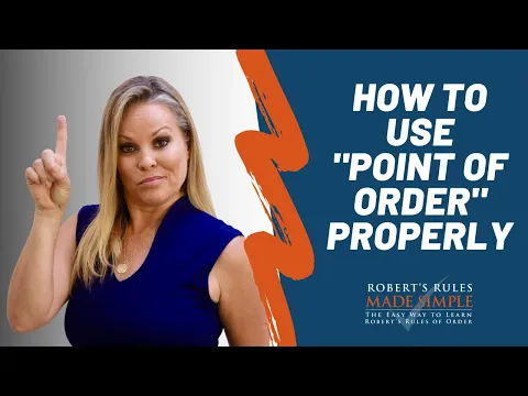 Download MP3 How to Use Point of Order Properly