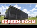How We Build a Screen Room or Screen Porch Patio using Aluminum