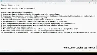 Core Java OOPS Part - 33 Abstract Abstract Class in Java